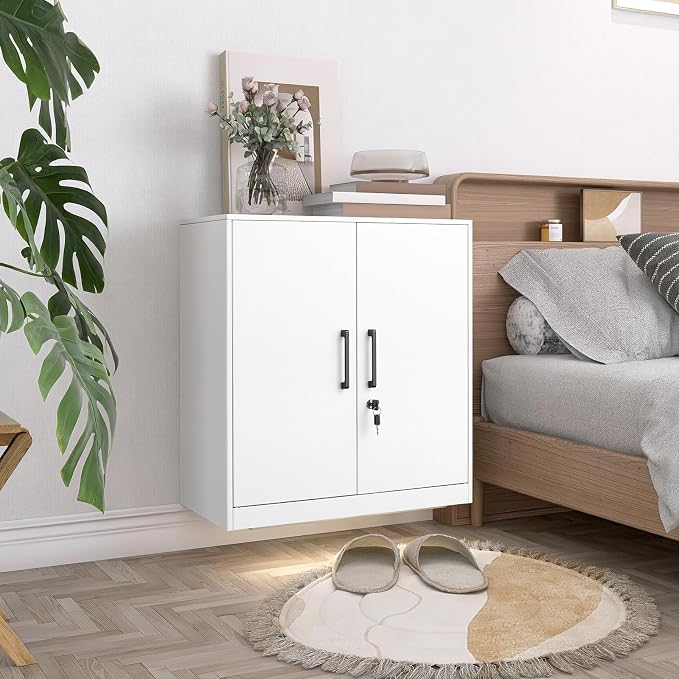 LUCYPAL Locking Storage Cabinets, Metal Cabinet - Image 6