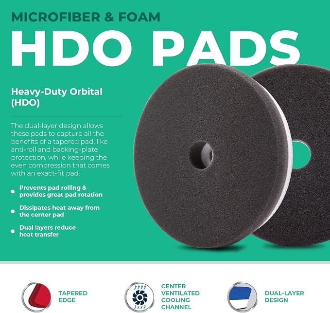 Lake Country 5.5" HDO Black Foam Finishing Pad – Premium Heavy Duty Orbital - Image 2
