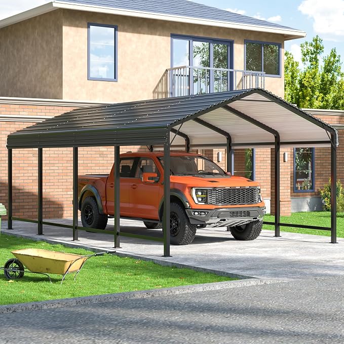 Carport 12x20 FT Metal Carport by VIWAT