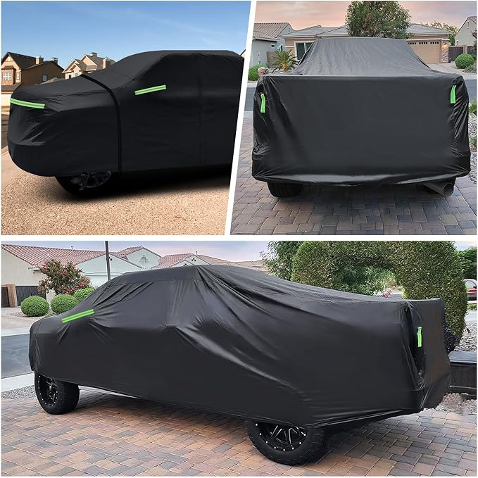 Truck Cover for Chevy Silverado Crew Cab Long Bed 8.3ft Heavy Duty Waterproof - Image 6