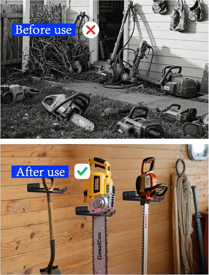 Garage Organizer Trimmer Rack - Image 4