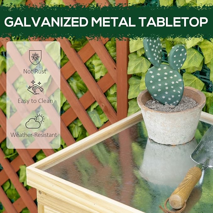Garden Storage Cabinet, Outdoor Tool Shed - Image 3