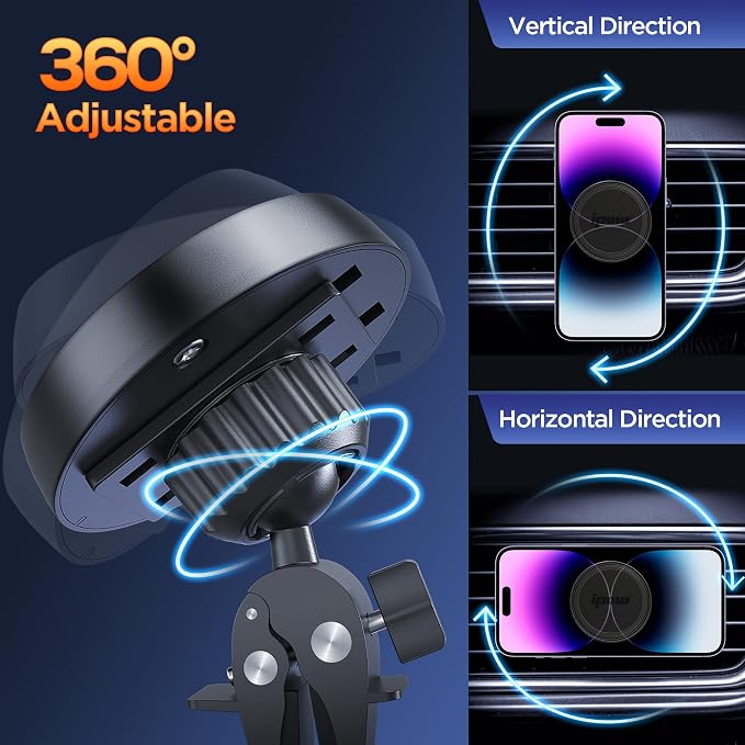 IPOW Magnetic Phone Holder for Car, Strongest Magnet Power Cell Phone Mount for - Image 6