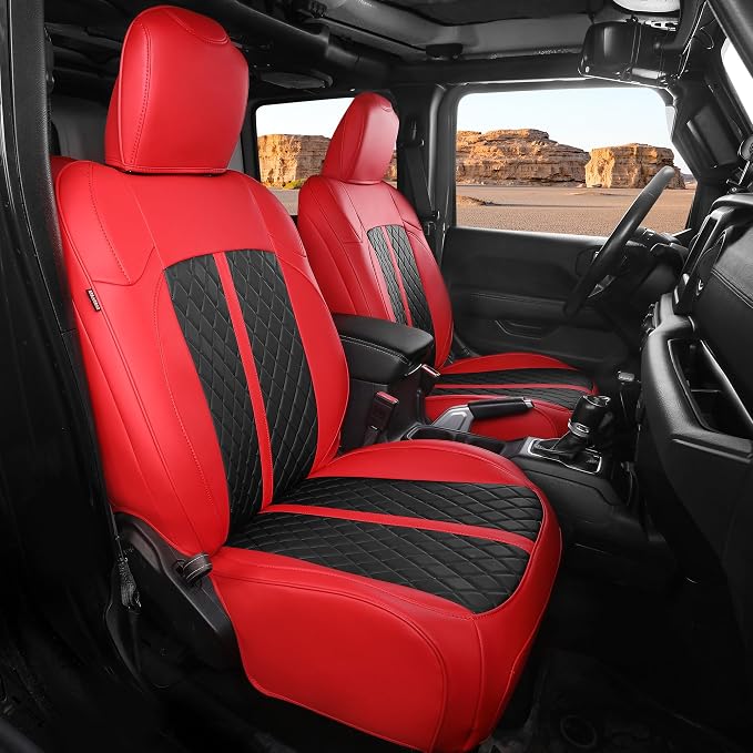 for Jeep Wrangler Seat Covers 4Door JK 2013 2014 2015 2016 2017, Custom Fit Car by RIDEPOSH