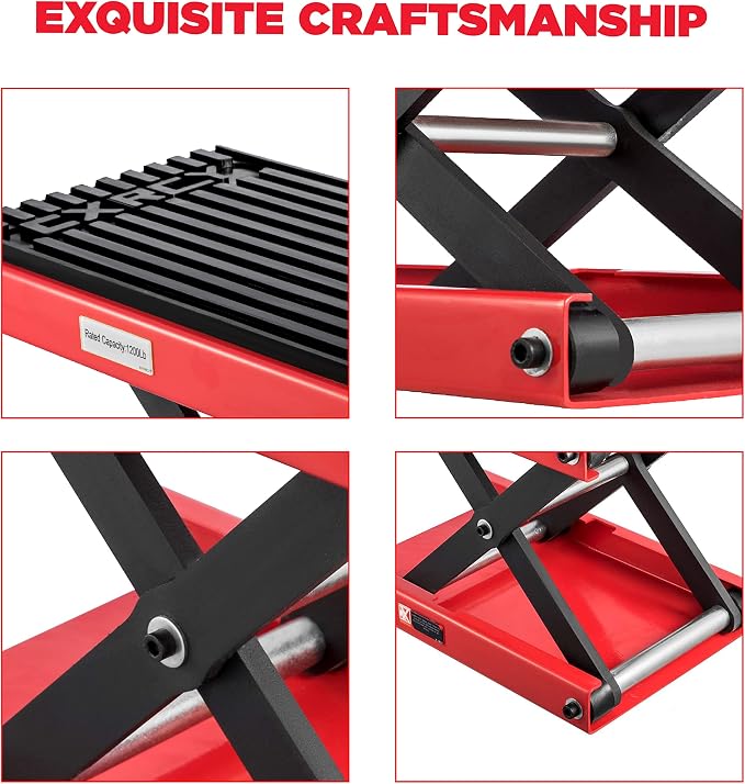 CXRCY 1200 LBS Motorcycle Lift Scissor Jack Upgraded Dirt Bike ATV Steel - Image 8