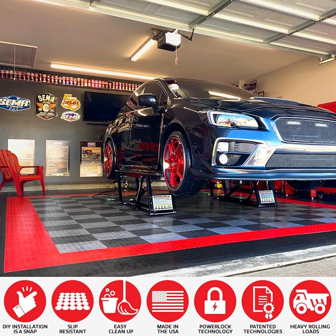 Big Floors RaceDeck CircleTrac, Interlocking Non-Slip Garage Flooring Tile - Image 5