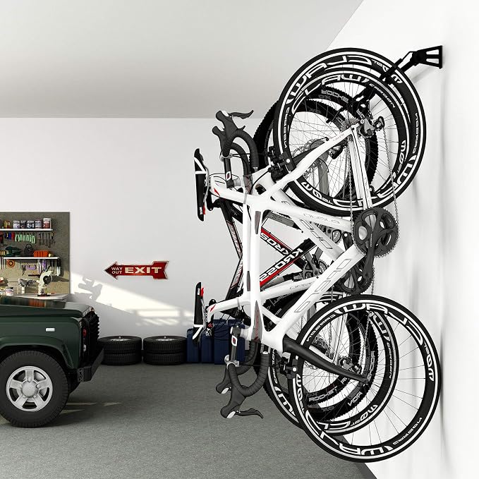 FLEXIMOUNTS 4 Bike Storage Rack, Heavy Duty Wall Mount Hanger - Image 7