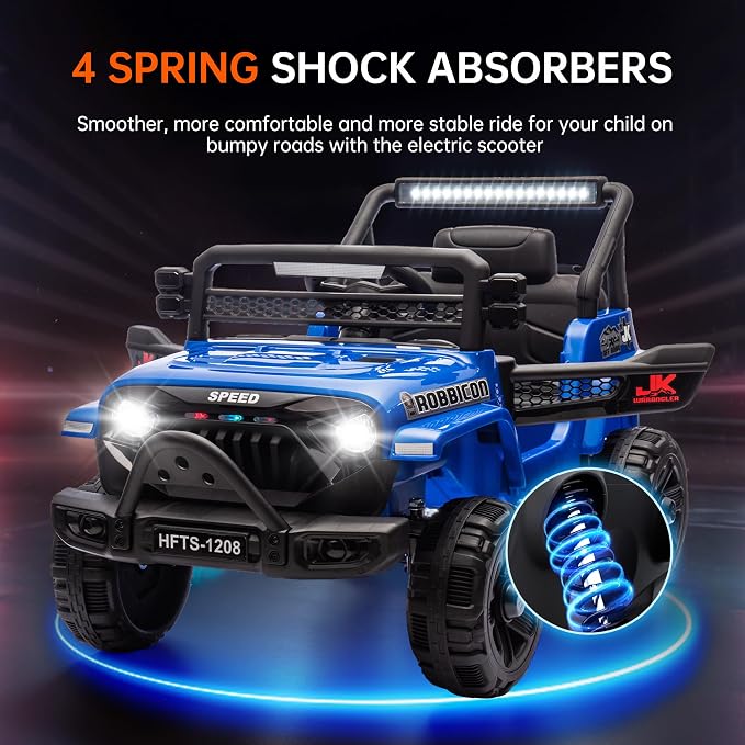 12V Ride on Electric Truck Car for Kids, 12V Kids Electric Vehicles w/Remote - Image 5