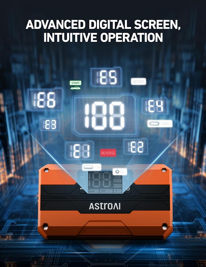 AstroAI T8 Car Jump Starter, 2500A 8-in-1 Jump Box - Image 2