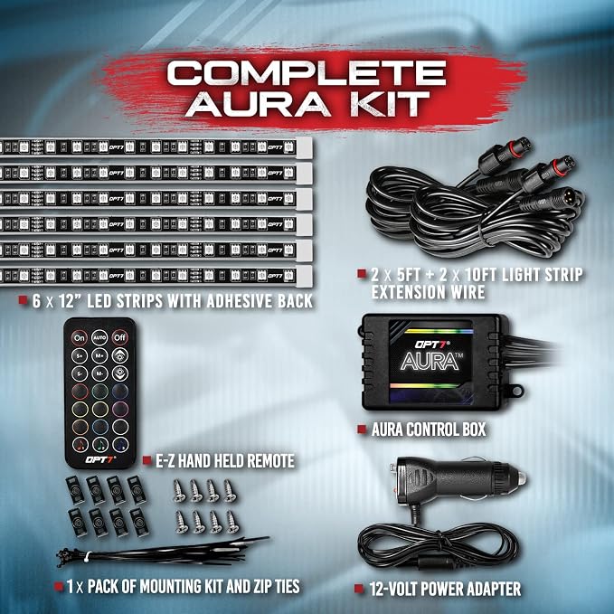 OPT7 Aura Interior Car Lights 6pc - Image 5