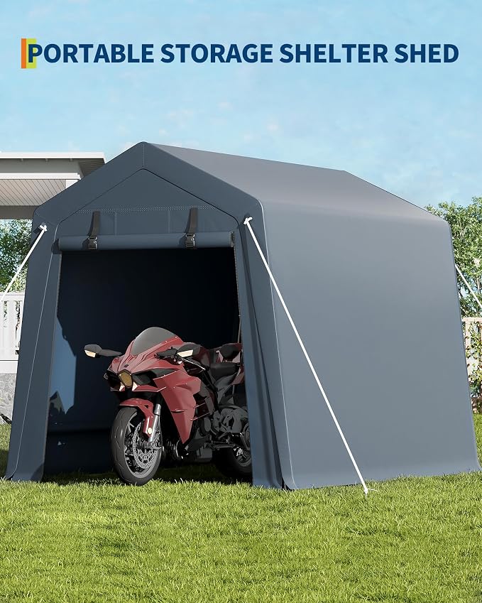 6x8 Ft Carport Heavy Duty Tent - Image 4