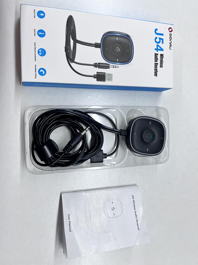 Bluetooth 5.3 Aux Car Adapter, SONRU Bluetooth Receiver - Image 8