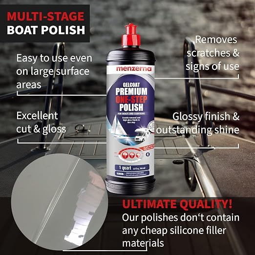 menzerna "Premium One Step Gelcoat Polish" 32oz I Marine Compound to Remove - Image 2