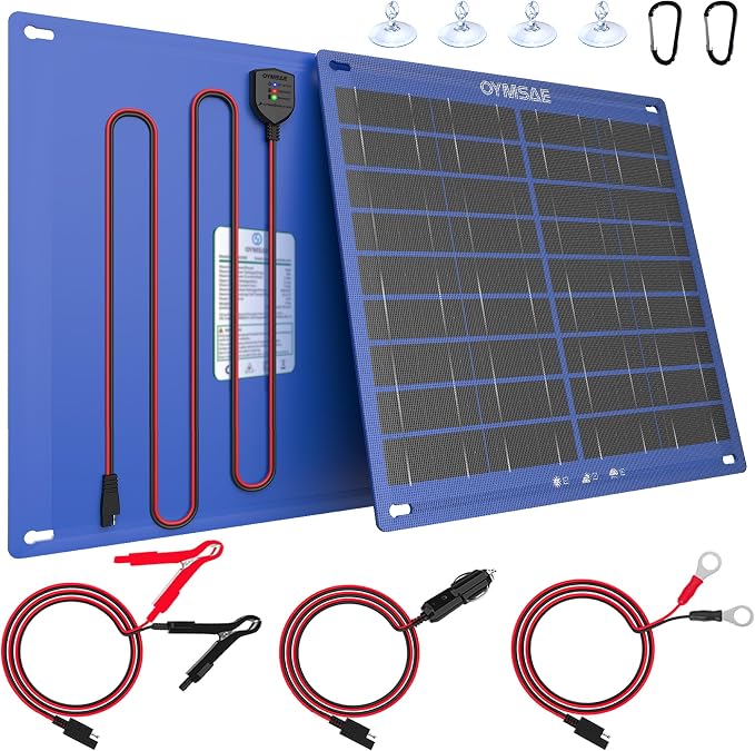 OYMSAE 30W 12V Solar Panel Battery Charger Portable Waterproof Power Trickle by OYMSAE