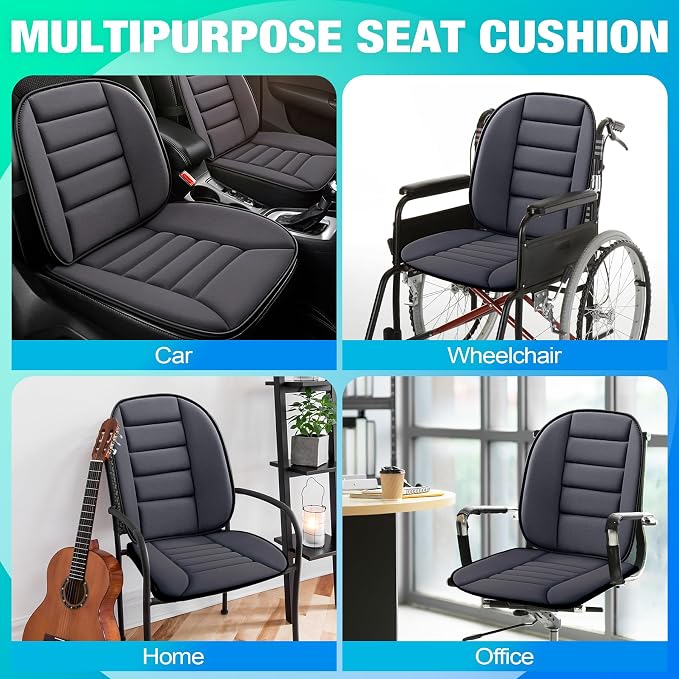 MYFAMIREA Car Seat Cushion and Lumbar Support Pillow 1.2'' Thick Memory Foam - Image 4