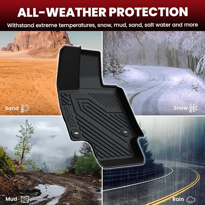 LASFIT Floor Mats&Trunk Mat for Toyota Venza 2021-2025 All Weather TPE Mats - Image 7