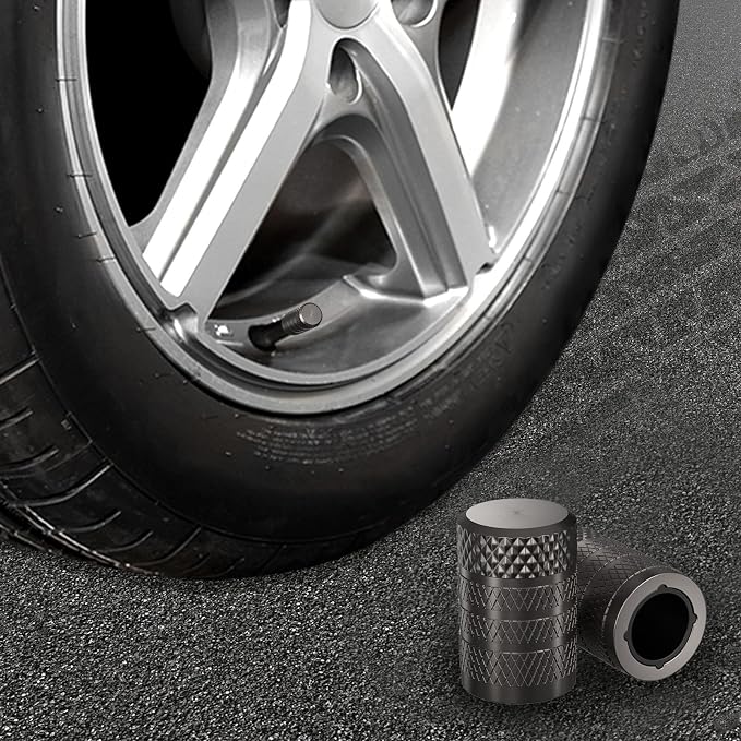 CKAuto Tire Valve Stem Caps, Anodized Aluminum Tire Valve Cap Set, Corrosion - Image 6