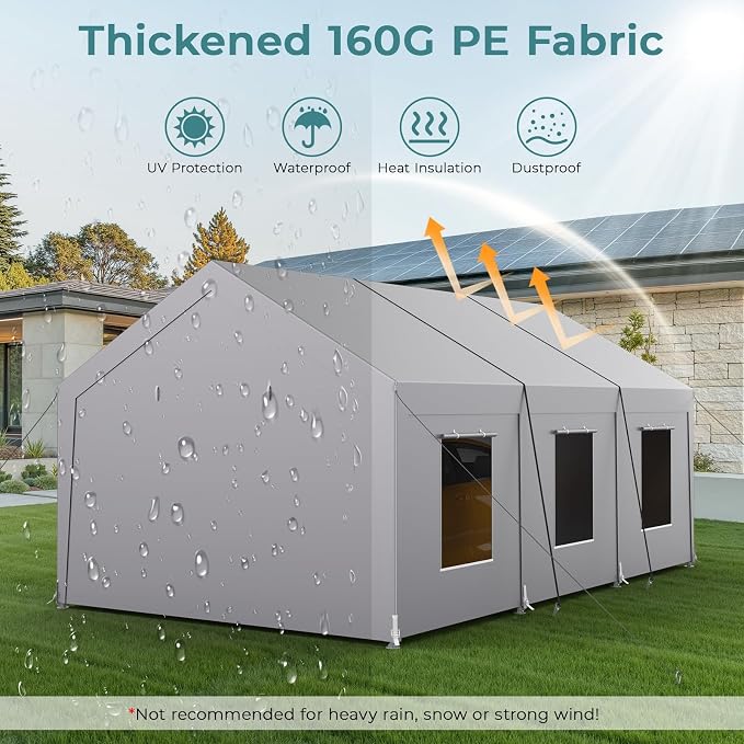Carport 12x20 ft Heavy Duty, Car Port - Image 3