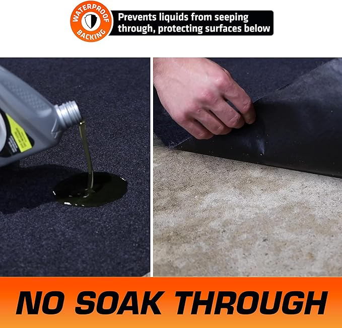 Armor All Premium Oil Spill Mat, Garage Floor Maintenance Mat, Absorbent Oil Pad - Image 3