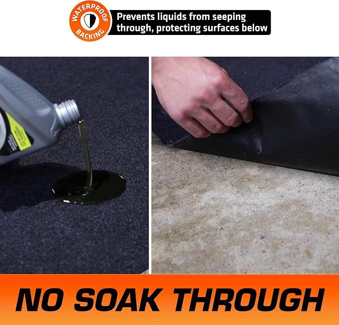 Armor All Premium Maintenance Mat Oil Spill Garage Floor Mat, Waterproof - Image 4