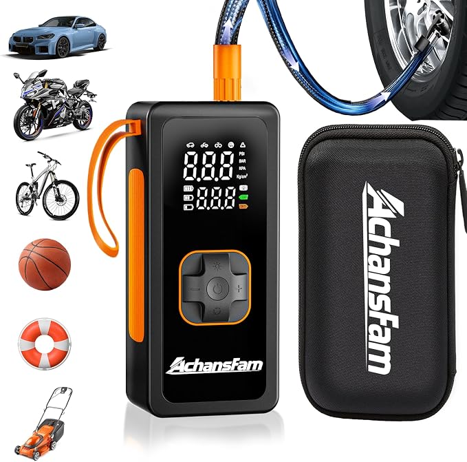 Tire Inflator Portable Air Compressor by AchansFam