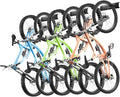 VEVOR Bike Storage Rack, 6 Bike Racks and 3 Helmets Hooks, Wall Mount Bike by VEVOR