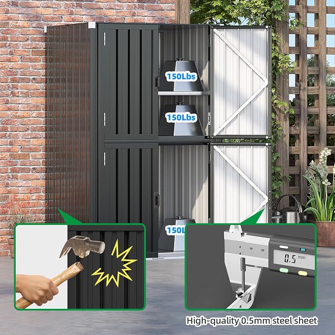 AECOJOY Outdoor Storage Cabinet Waterproof - Image 6