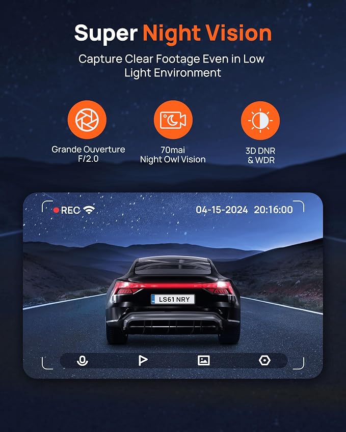 70mai Dash Cam M310, Dash Camera - Image 3