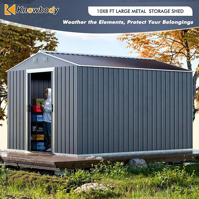Metal Shed 8x10x6 FT - Image 2