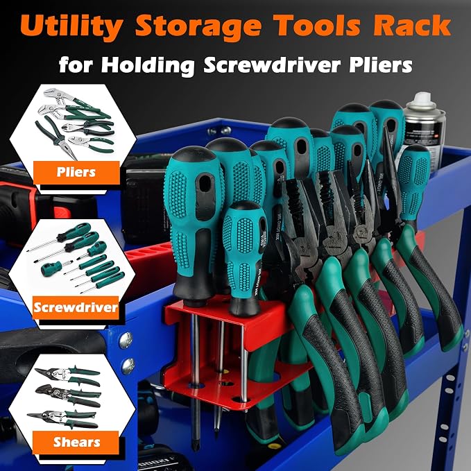ULIBERMAGNET Magnetic Screwdriver Holder, Heavy Duty Pliers Metal Organizer Rack - Image 5