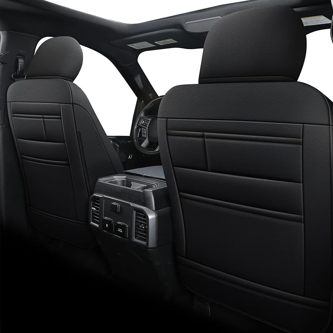 AOMSAZTO Front Seat Covers for Ford F150 XL XLT: 2015-2024 SuperCrew & F250 - Image 2