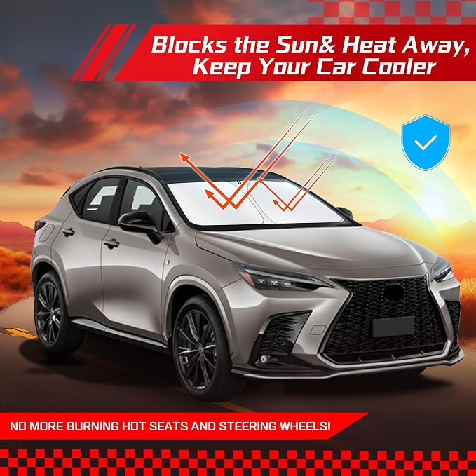 ARISMOTOR Windshield Sun Shade for Le-xus NX NX250 NX350 NX350h NX450h+ - Image 7