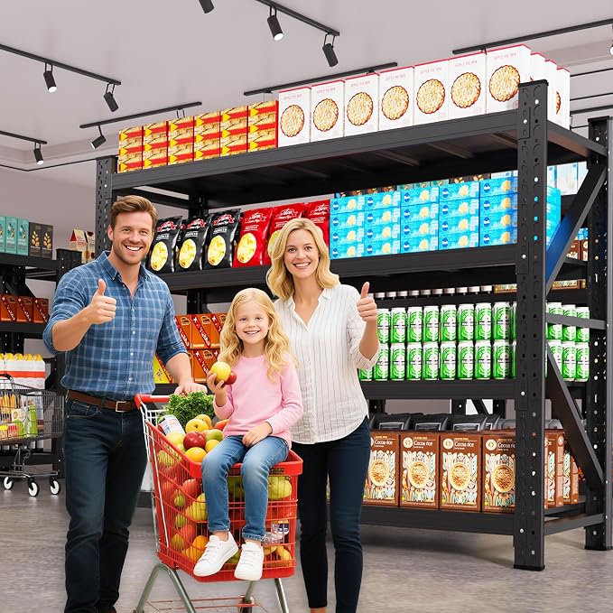 48''W Garage Shelving Heavy Duty, Metal Garage Shelves, 7000LBS Storage Shelves - Image 8