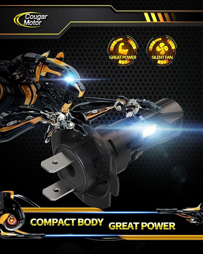 Cougar Motor H7 Bulbs, 1:1 Size H7 Lights Bulb No Adapter Required 6500K White - Image 7