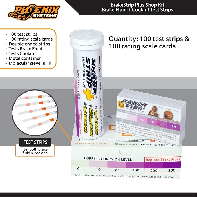Phoenix Systems BrakeStrip Plus Service Center Kit. Double Ended Brake Fluid - Image 2