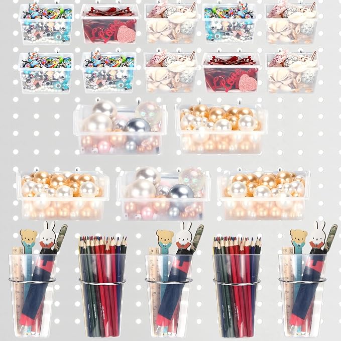 Yookeer 20 Pcs Pegboard Bins and Cups by Yookeer
