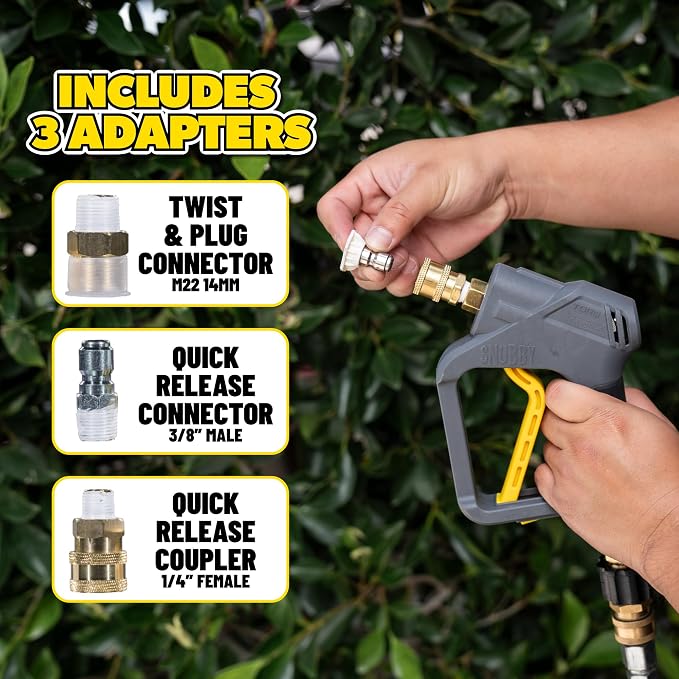 Chemical Guys EQP402 Snubby Pressure Washer Gun, Foam Cannon Attachment - Image 8