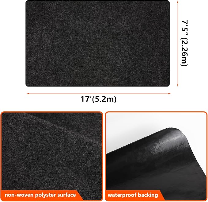 Non-Slip Garage Floor Mat for Under Car, Waterproof Backing, Protects Floor - Image 3