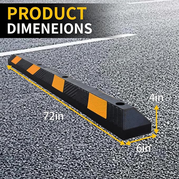 BESEA 2pcs Curb Parking Stoppers - Image 2