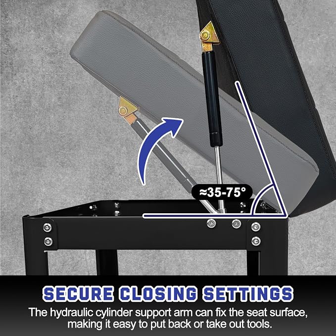Rolling Mechanic Shop Stool - Image 7
