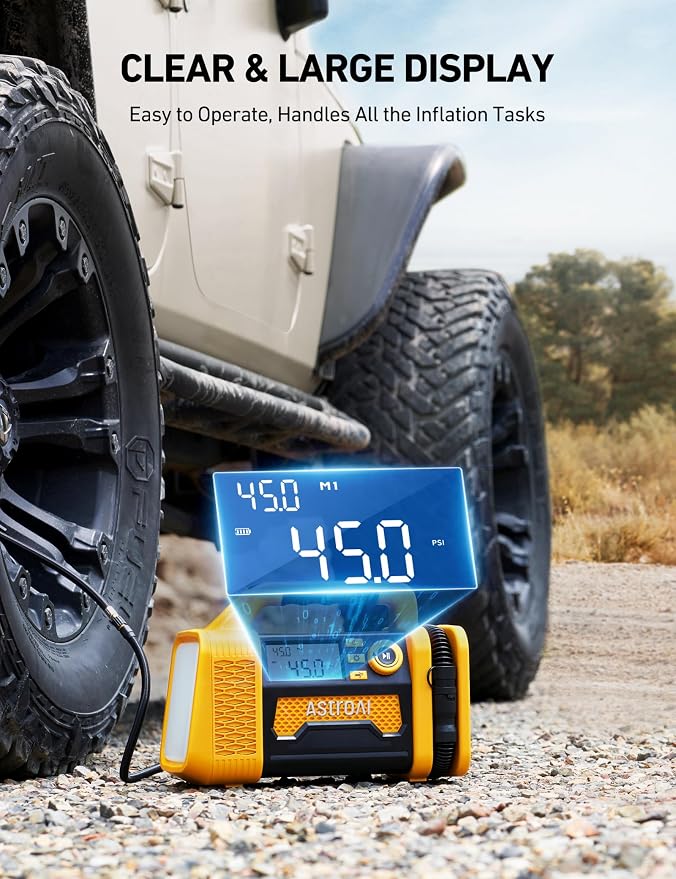 AstroAI TC3 Air Compressor Portable Tire Inflator Offroad Air Compressor - Image 4