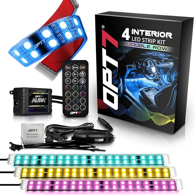 OPT7 Aura Double Row Car LED Lights Interior by OPT7