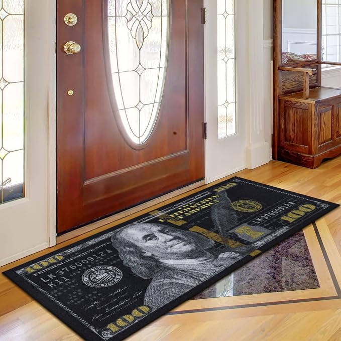 Ottomanson 22" x 53" $100 Bill Money Rug - Image 9