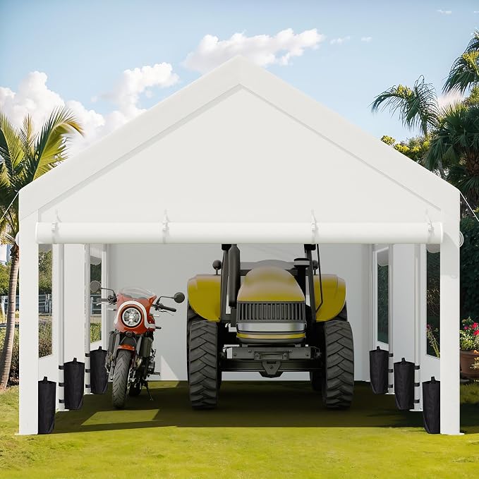 JY QAQA Carport, 10x20 FT Heavy Duty Carport - Image 7