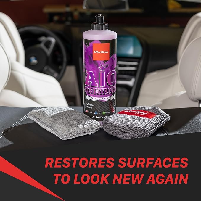 Maxshine 16oz All-in-One Premium Leather Conditioner & Cleaner – Detailing - Image 4