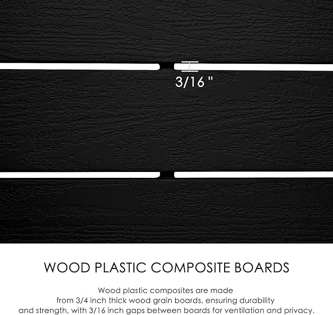 Kozyard 50" W x 48" H Outdoor Privacy Screens Aluminum Post, Air Conditioner - Image 6
