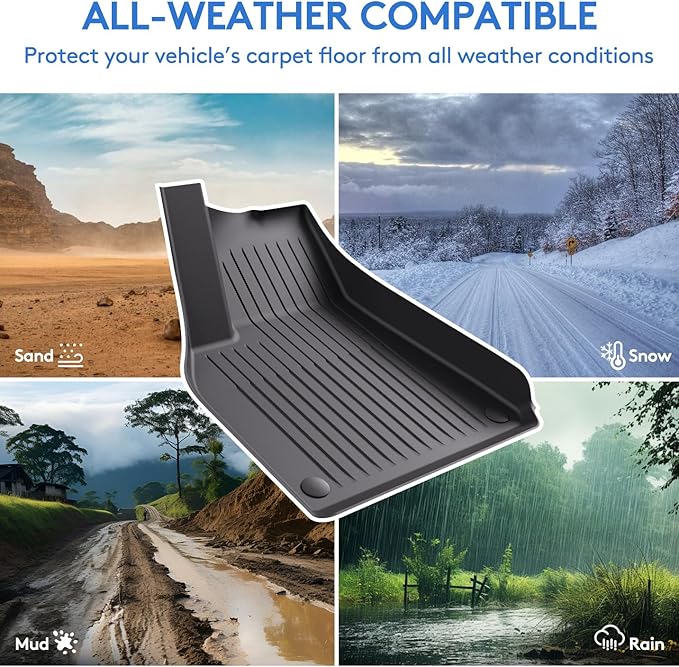 Floor Mats Fits for Tesla Model Y 5-Seat 2024-2020 - Image 3