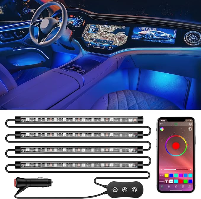 Nilight RGB LED Car Interior Stripe Light - Image 9