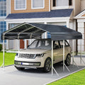 10x15 Ft Carport, Heavy Duty Metal Car Port, All-Weather Protection, Easy by Unknown