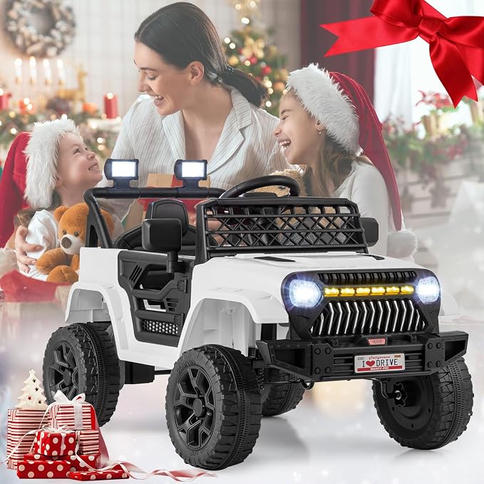 Costzon Kids Ride On Truck, 12V Battery Powered Electric Vehicles w/Remote - Image 9